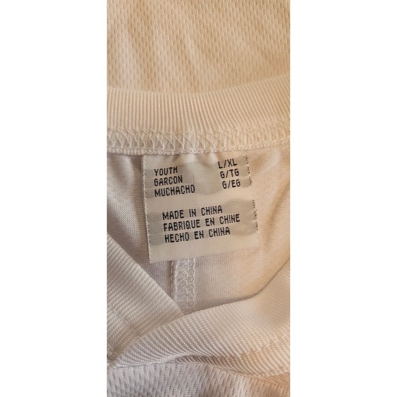 CCM Youth Hockey Practice Jersey L/XL Blank White New with Tags - Picture 3 of 3